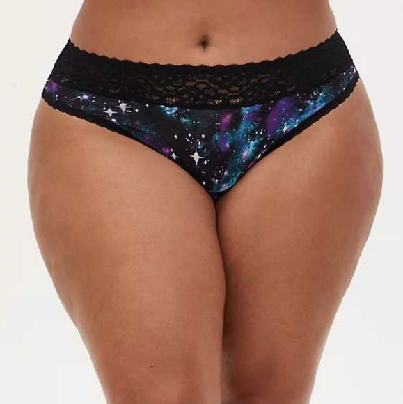 NWT Torrid Galaxy Second Skin Wide Lace Thong Sz 3 - Picture 1 of 6